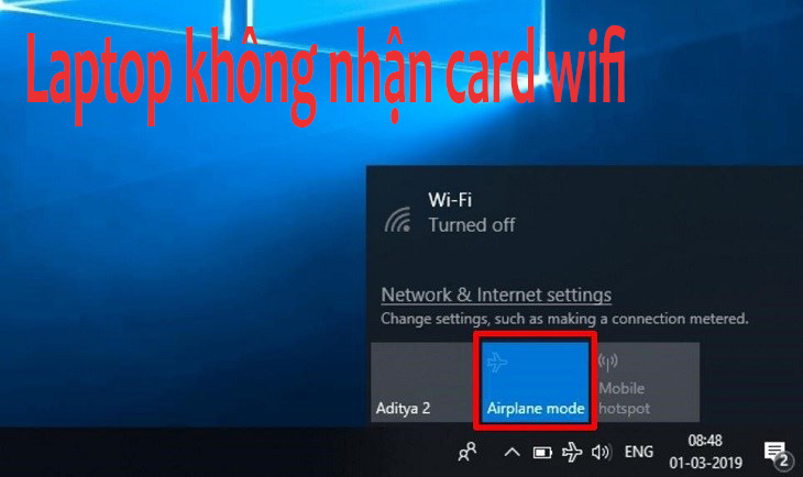Laptop Không hiển thị Wifi - Nguyên nhân và cách khắc phục