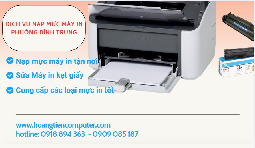 Nạp mực máy in phường Bình Trưng - Giải pháp tối ưu cho doanh nghiệp 