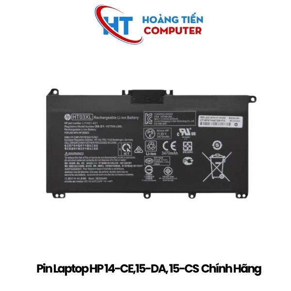 Pin Laptop HP Pavilion 14-CE,15-DA, 15-CS HT03XL Zin