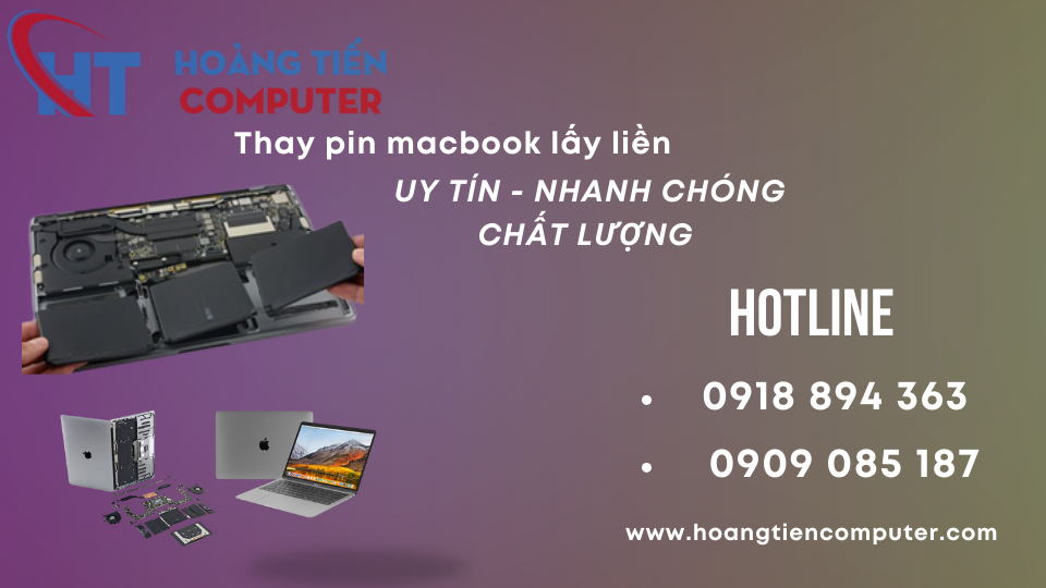 Thay Pin macbook ari M1- Giá tốt Năm 2025 -Tại Hoàng Tiến Comuter